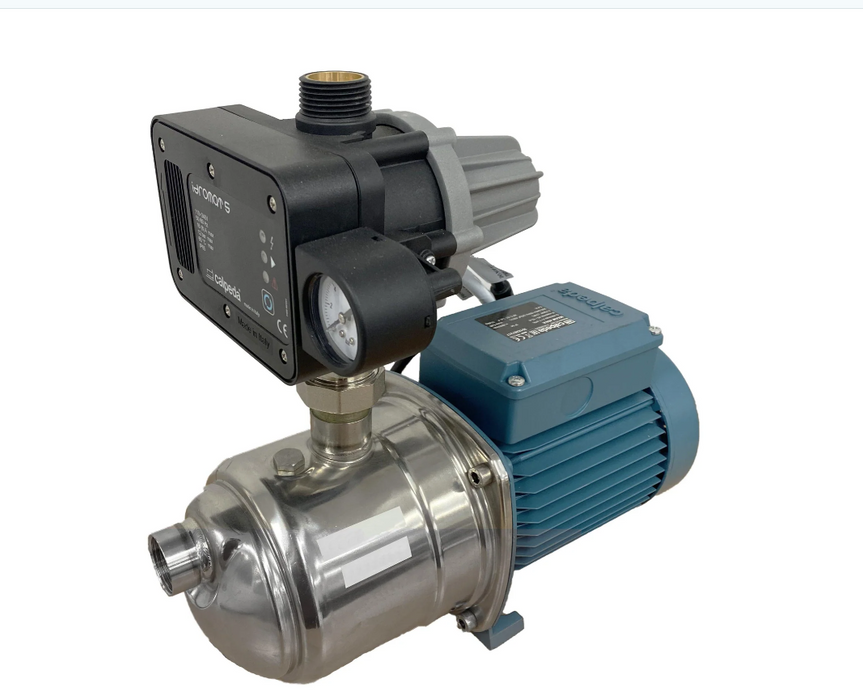 Calpeda MXHLM204 Stainless Steel AISI 316L Horizontal Multi-stage Pump with PECO Electronic Pressure Control