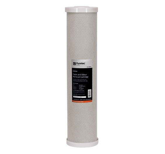 Extruded Carbon Large Diameter Cartridge, 20 Inch, 10Um - PT-EC10LD2