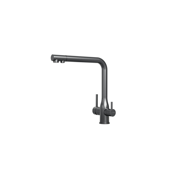 Tripla Elite 3-In-1 Straight Mixer Tap - Gunmetal Stainless Steel