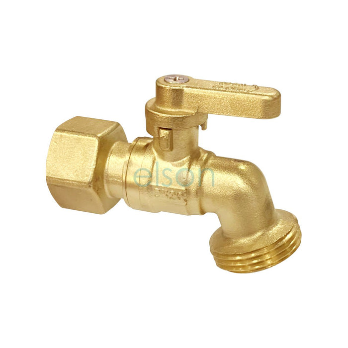 elson BALL HOSE COCK DR BRASS G3/4 FI INLET x G1B MI OUTLET 72654