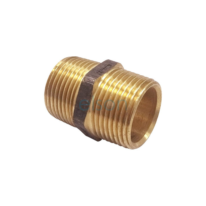 Brass Nipple HEX R 3/4 (20mm) THREAD SEAL