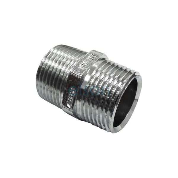 NIPPLE HEX R3/4(20mmMI) CHROME R THREAD SEAL