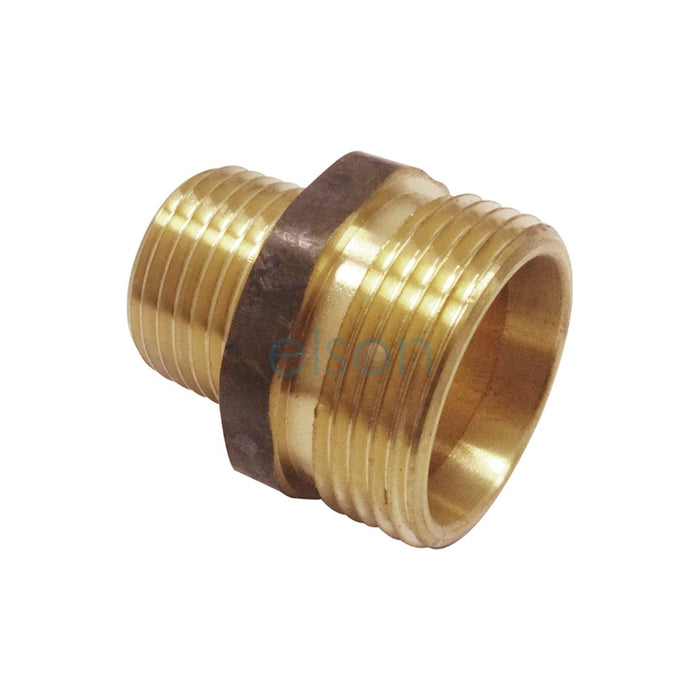 NIPPLE HEX R1/2XG3/4B(15mmx20mm) BRS R THREAD/24°CONE SEAL