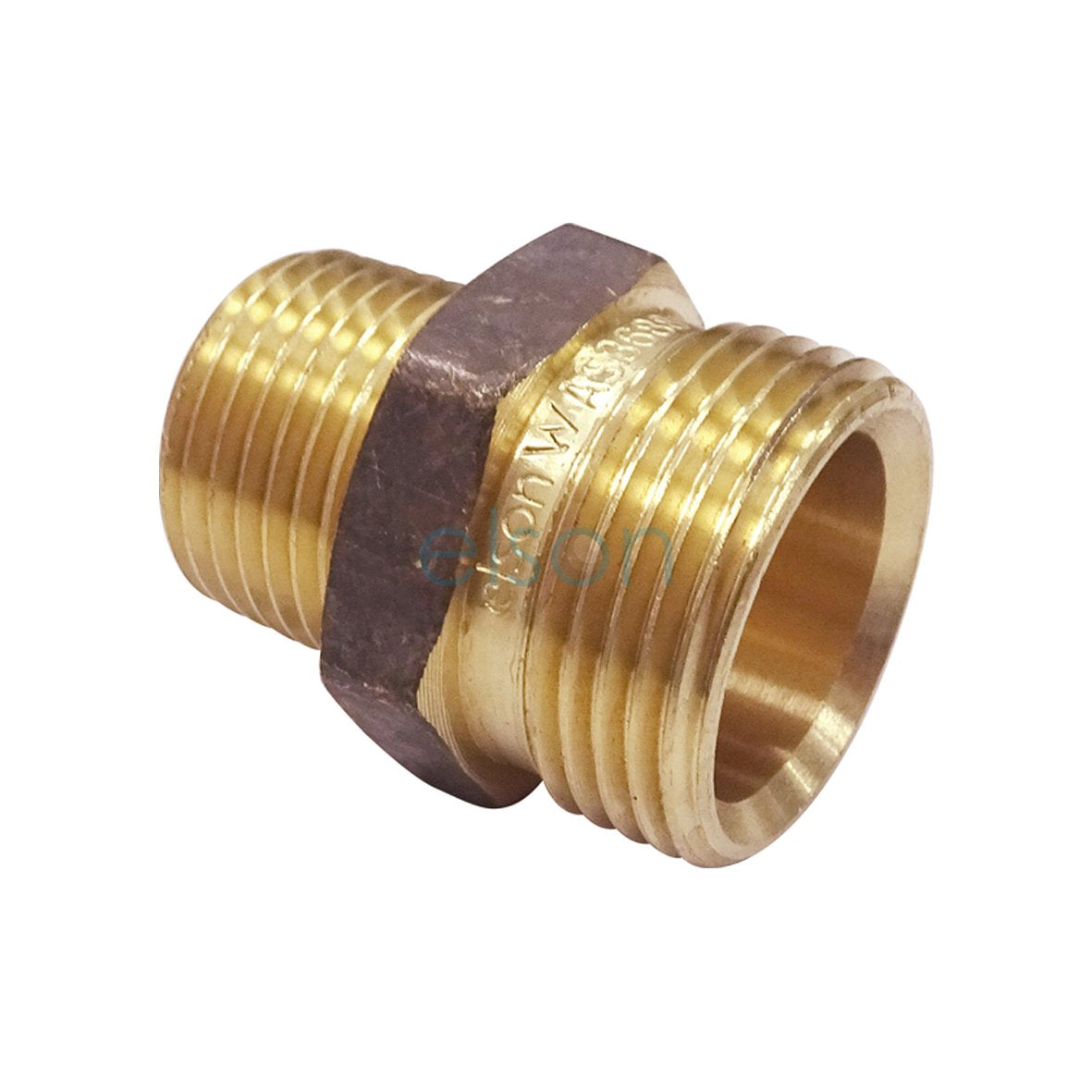 NIPPLE HEX R1/2X20Cn(15mmMIx20mmMI) BRS R THREAD SEAL/OLIVE SEAL