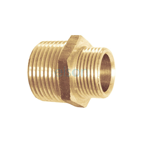 NIPPLE RED. HEXAGON 32mmx25mm BRASS