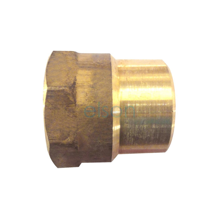 SOCKET RED HEX 10mm x 6mm���3/8"X1/4") BRASS