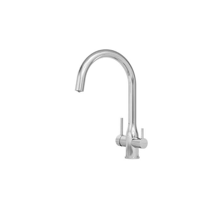 TRIPLA Elite 3-in-1 Gooseneck Mixer Tap - Chromed Stainless Steel