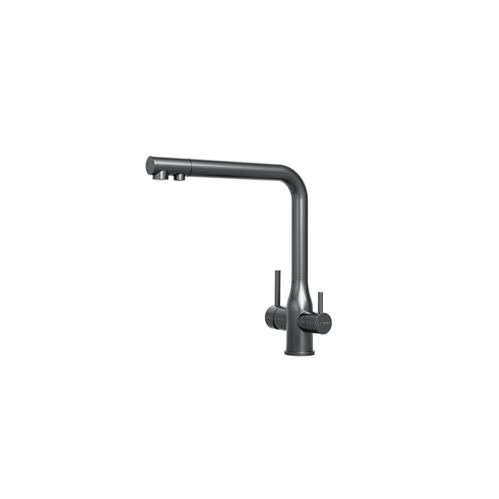 TRIPLA Elite 3-in-1 Straight Mixer Tap - Gunmetal Stainless Steel