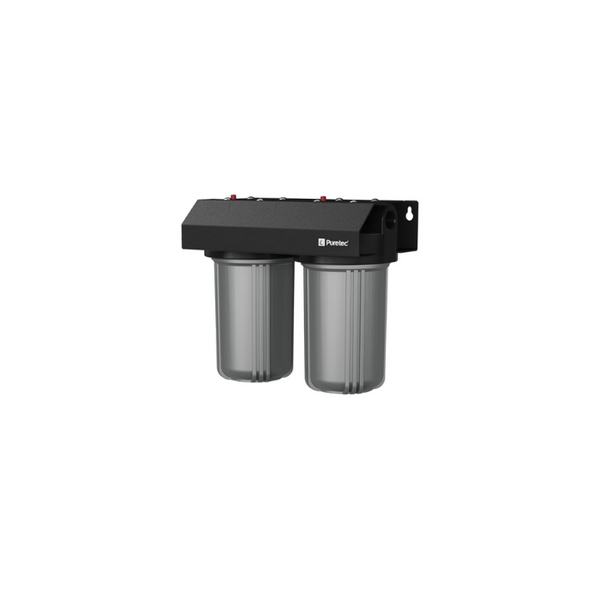 Whole House Rainwater Filter 1.5" Conn, 10" Lge Dia, Pl20Mp1 + Px01Mp1 Incl, 80 Lpm - PT-EM2-80