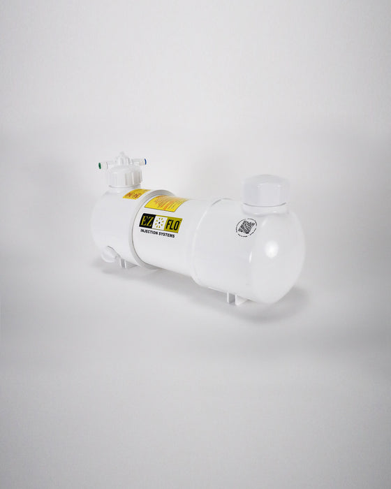 EZ-FLO - 9.6L - EZKIT Fertiliser Injection System with fill cap & drain includes CBV-25mm adaptor