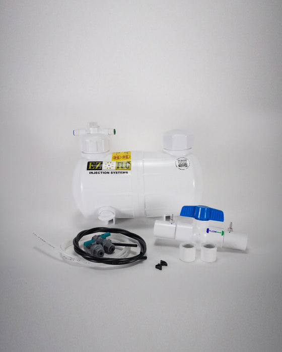 EZ-FLO - 6.7L - EZKIT Fertiliser Injection System with fill cap & drain includes CBV-50mm adaptor