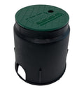 170 RND X 230H VALVE BOX W/LID BLACK/GREEN