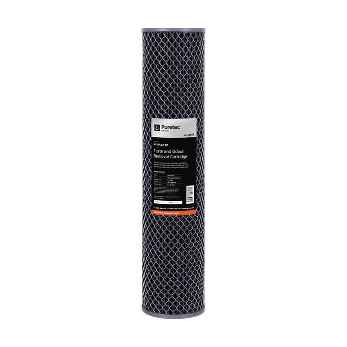 Multi Purpose Carbon Large Dia 4.5" Cartridge, 20", 10Um
