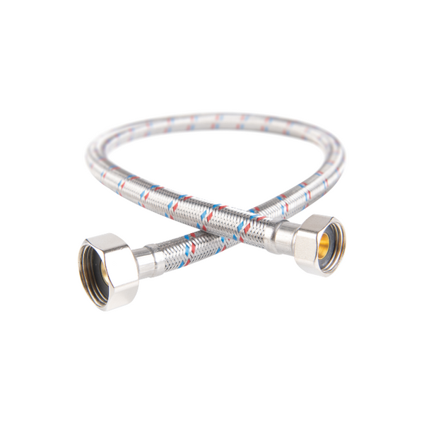 Flex Ss Braided Hose Connector 3/4 X 2000Mm, Elbow One End - PT-FBH202000E