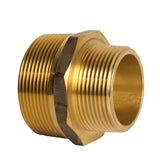 Brass Reducing Nipple Hexagon 20mm X 15mm
