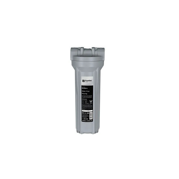 Standard Dia 10" Filter Housing, Silver, 1/4" Conn - PT-HD1006-S