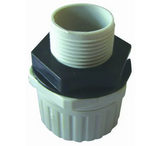 Gland Corr Straight 20mm Hose Lock Nut - 279C20-Gy