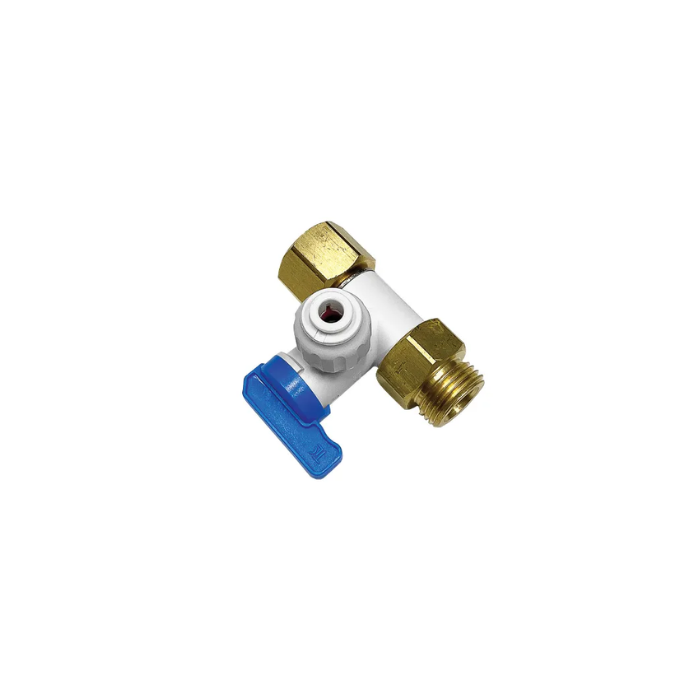 Tee Stop Valve 1/2 M&F X 1/4 Tube