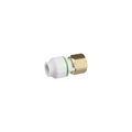 Kwiklock Tap Connector, Brass Nut, Straight 12Mmt X 1/2Bspf - PT-KLTA1207MB