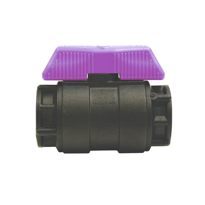 Philmac Purple Handle Ball Valve 25mm PN16 (Watermarked)