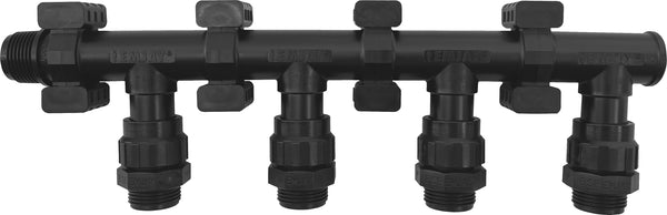 4 Port Modular Manifold - 1" Bsp Male Inlet