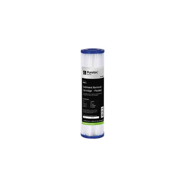 Pleated Standard Dia 2.5" Cartridge, 10", 5Um - PT-PP051