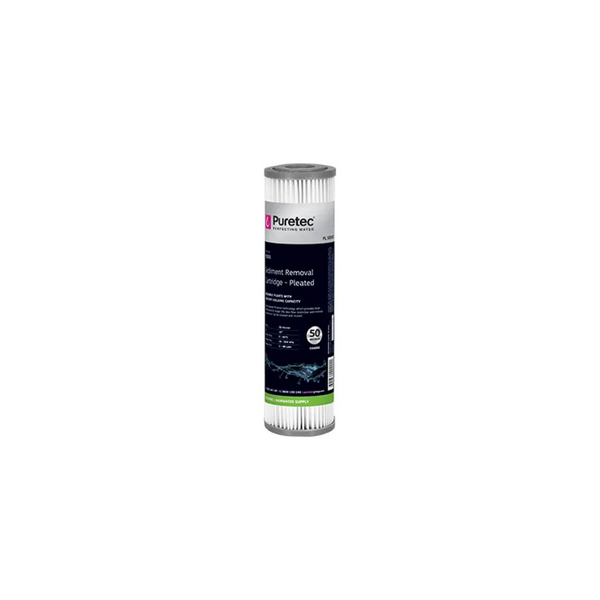 Pleated Standard Dia 2.5" Cartridge, 10", 50Um - PT-PP501
