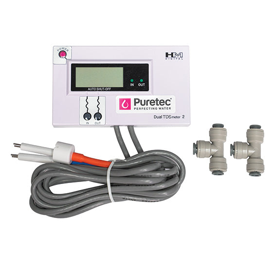 Dual Zone Tds Meter Panel With 1/4" Tees & Probes
