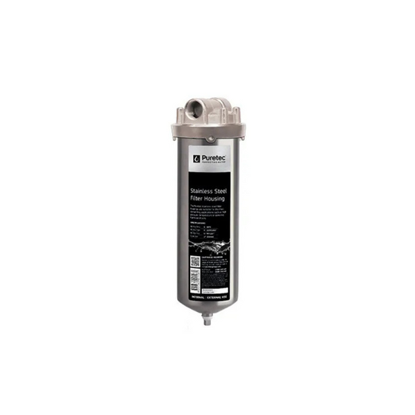 Stainless Steel Housing, 10Inch 1/2 Inch Conn - PT-SS115-S