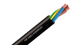 3 Core x 2.5mm Power Flex RVK CABLE XLPE, PVC, 0,6/1kV 1M+ SUBMERSIBLE AD8, Colour: Black