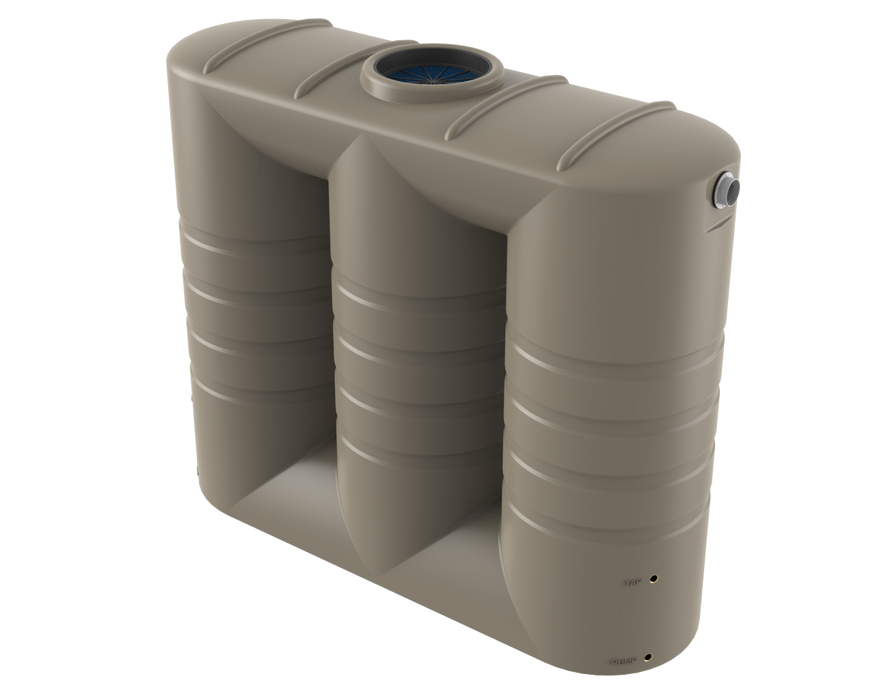 Rainwater Tank Poly Slimline 3000Ltr (Ea)