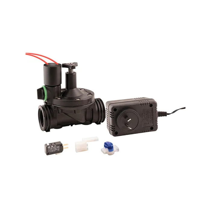 Solenoid Kit, Normally Open, No Bypass, 25Mm, Incl Power Supply, Gel Connector & Microswitch