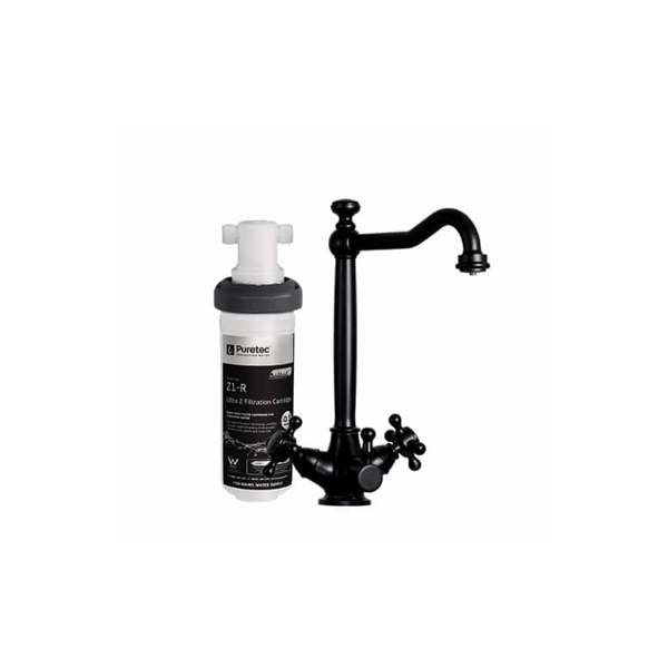 Quicktwist System With Bl3 Heritage Black Mixer Tap - PT-Z1-BL3